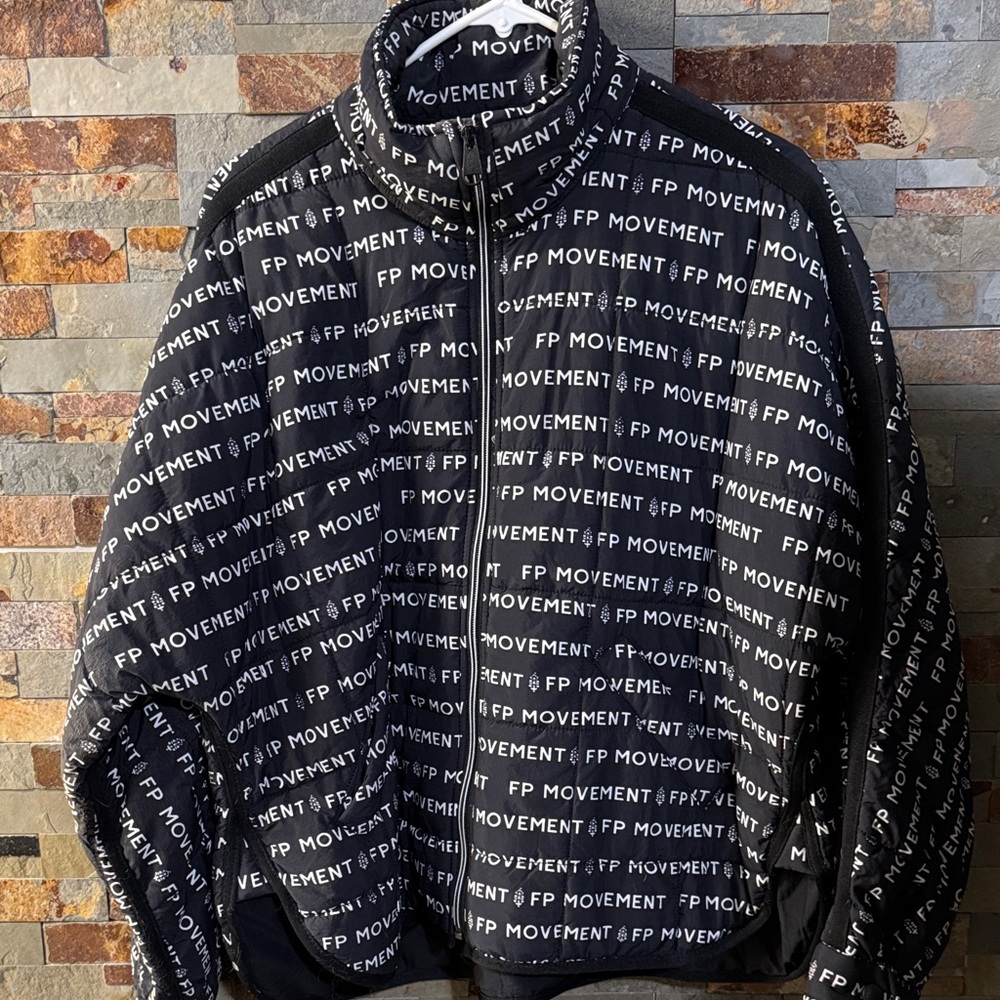 FP Movement by Free People Black and White Puffer Jacket